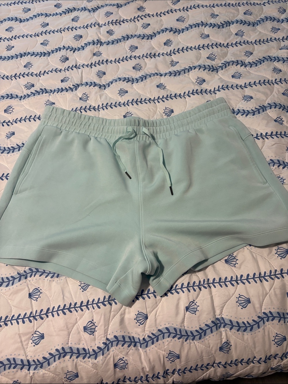 Women's Mint Athletic Drawstring Shorts